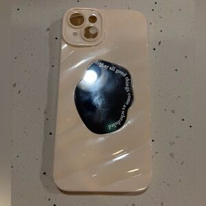 iPhone 15 plus Cream Phone Case